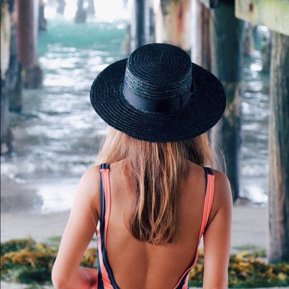 Black straw hat from Lack Of Color